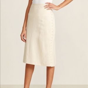 NWOT ✨Madewell Button Slit Midi Skirt